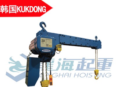 KDW-1双钩环链电动葫芦韩国原装进口使用寿命长龙海起重