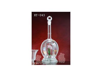 辽宁船瓶企业/河间宏艺玻璃制品厂家订制内置酒瓶