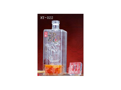 山西手工工艺酒瓶制造企业_宏艺玻璃制品厂家定制空心造型酒瓶