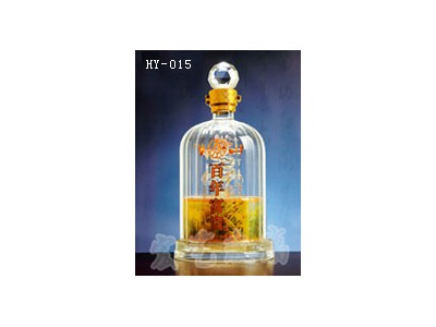 河南玻璃工艺酒瓶生产公司-宏艺玻璃制品厂家供应内画酒瓶