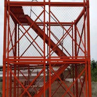施工安全梯笼价格「合新建筑」爬梯|钢筋加工棚规格@广西南宁