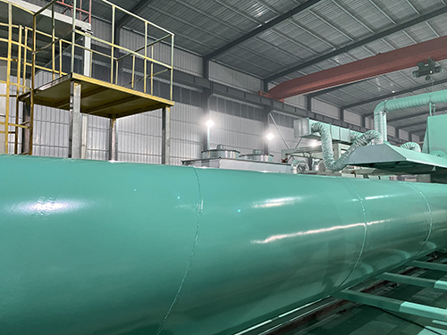 钢管内壁喷粉生产线